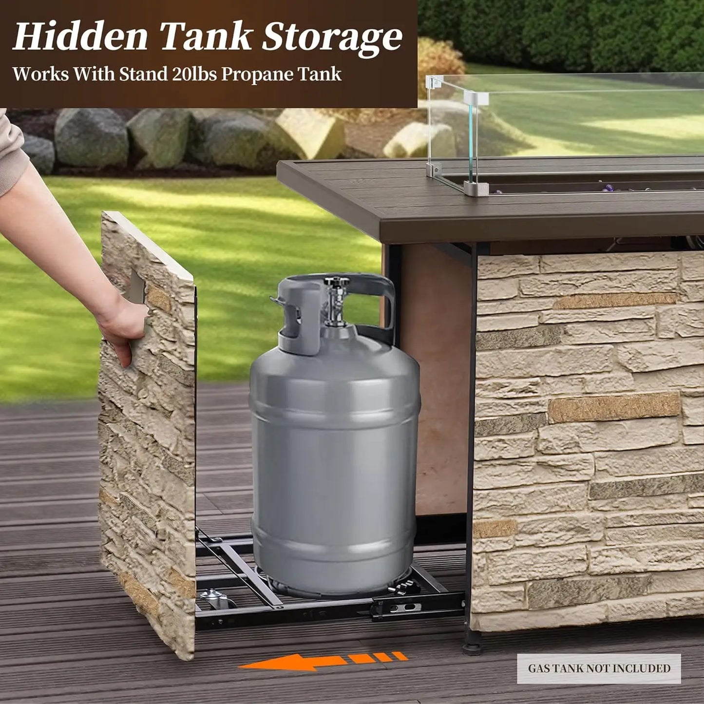 Gardisand™ StoneFlame Elite 50,000 BTU Fire Pit Table