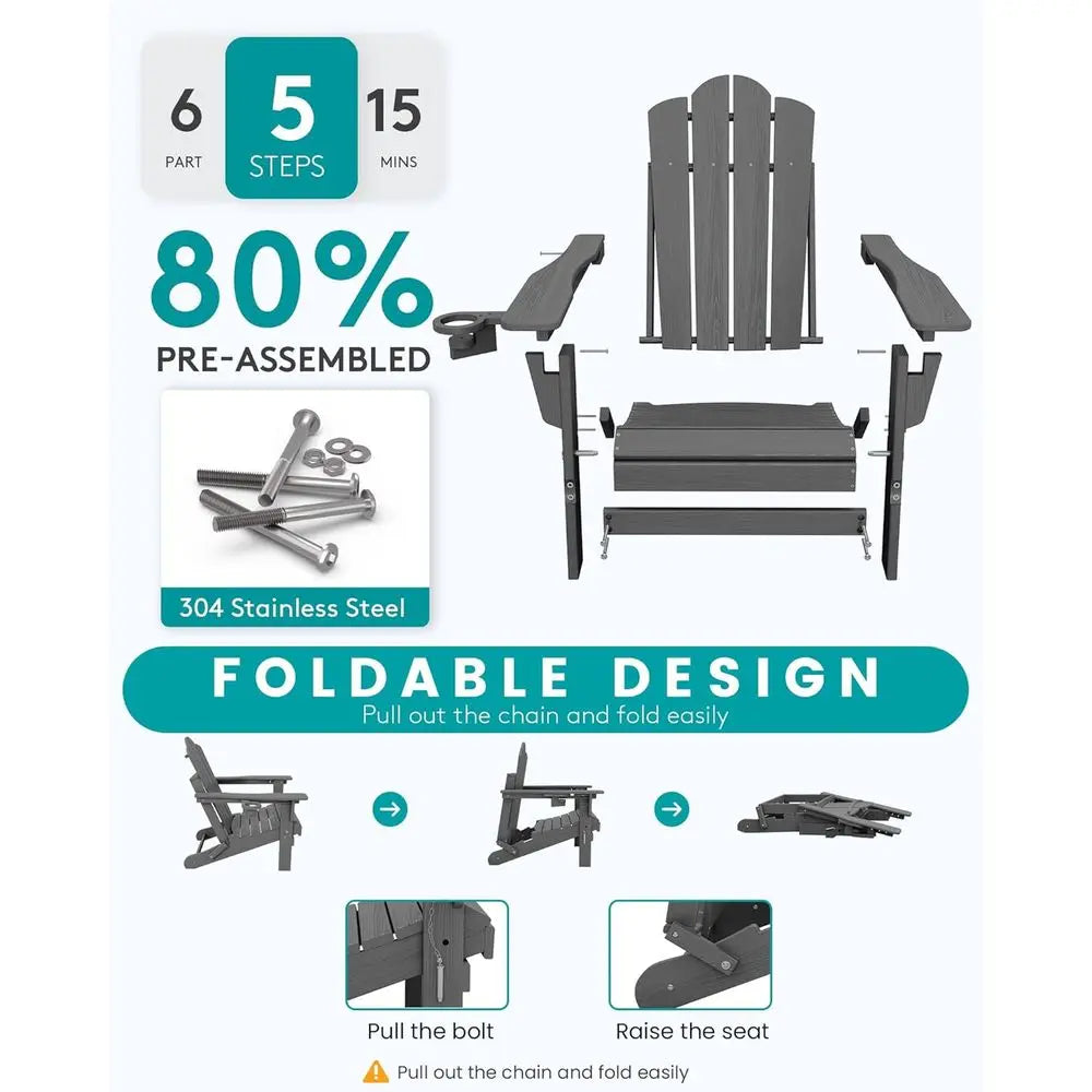 Gardisand™ Evergreen Adirondack Chair