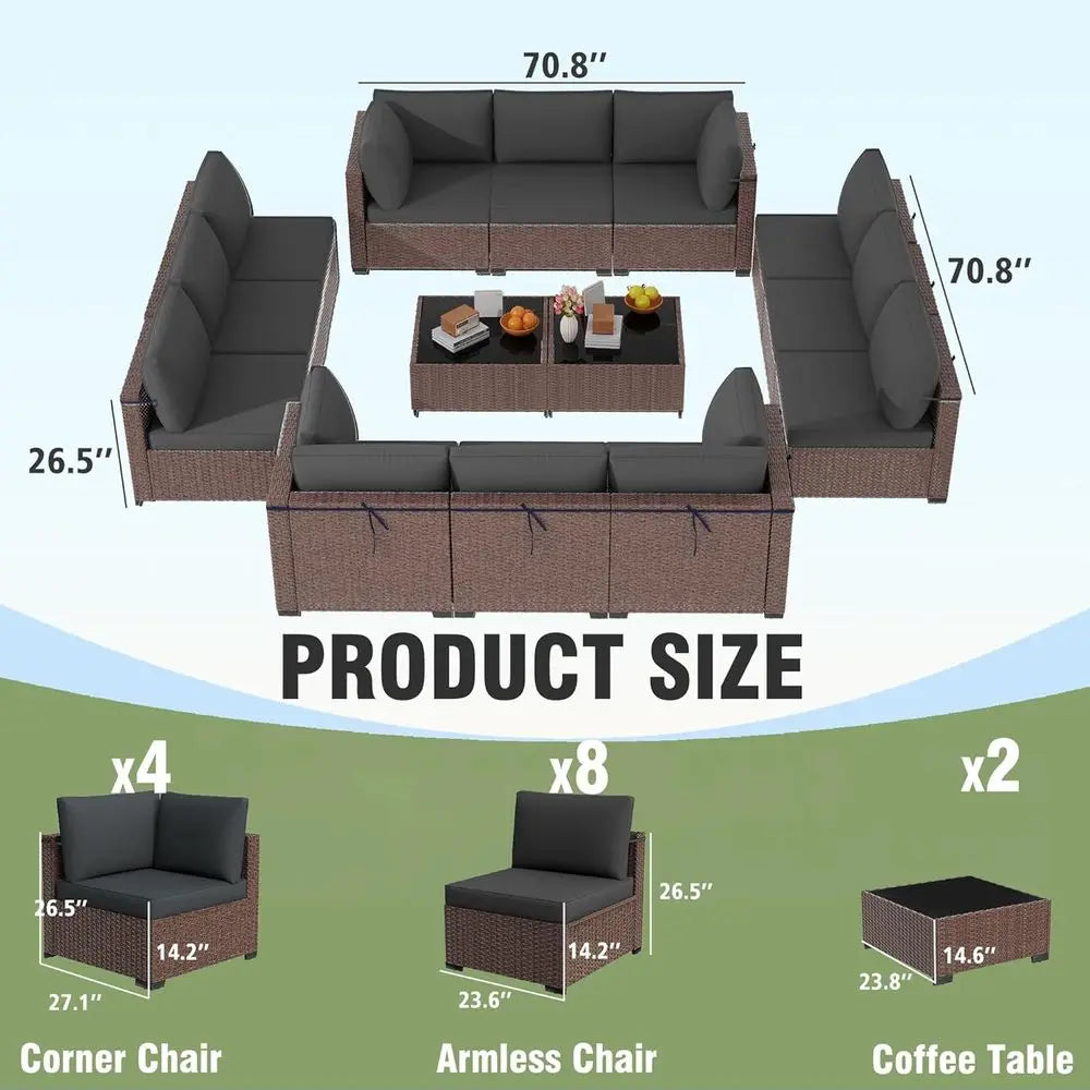 Gardisand™ GrandVista 14-Piece Outdoor Sectional Collection