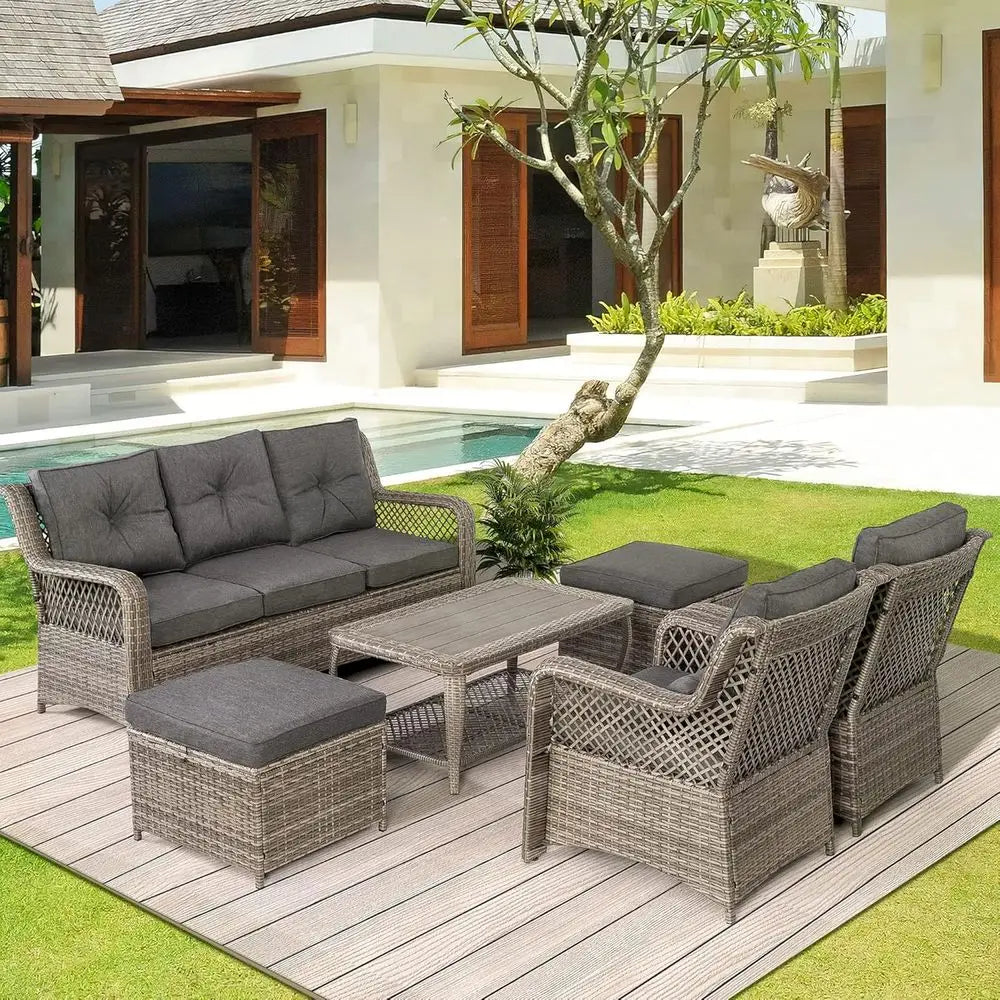 Gardisand™ HavenCrest 6-Piece Outdoor Patio Conversation Set
