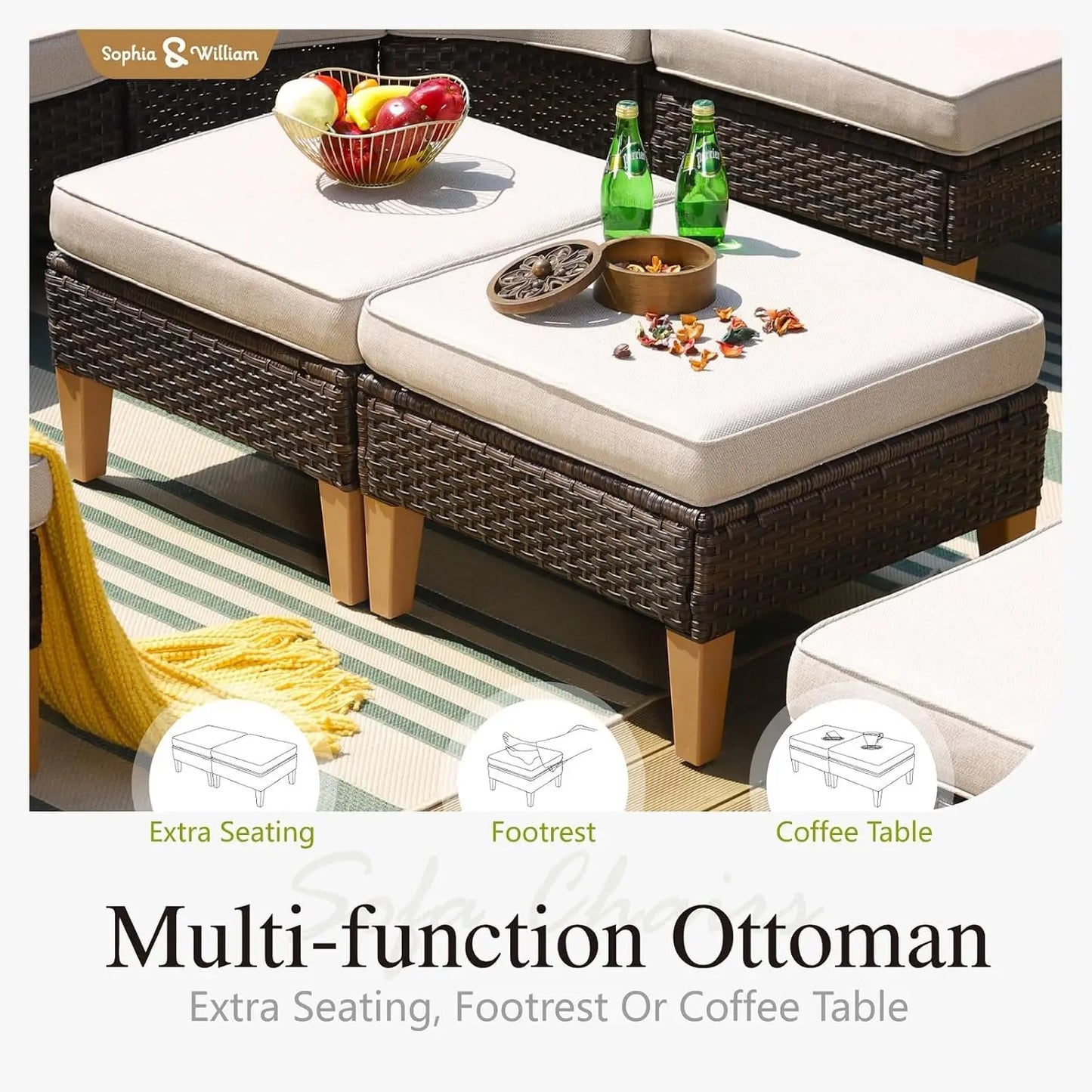 Gardisand™ RoyalCrescent 12-Piece Curved Outdoor Lounge Collection