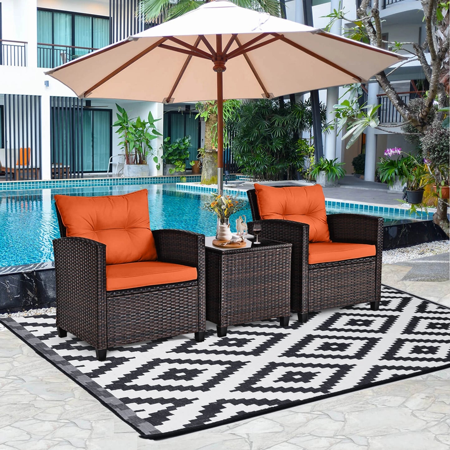 Gardisand™ SunsetLuxe 3-Piece Outdoor Conversation Set