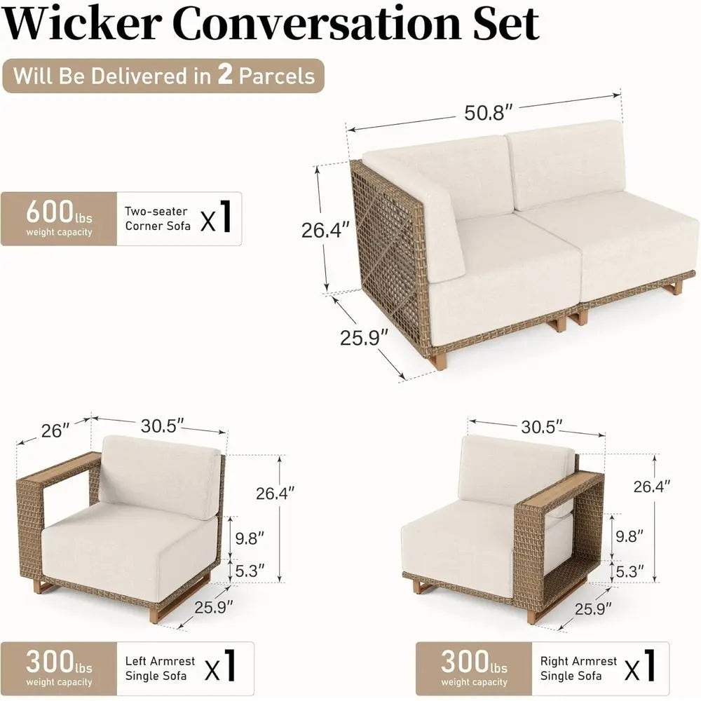 Gardisand™ SunHaven L-Shaped Patio Sectional Set