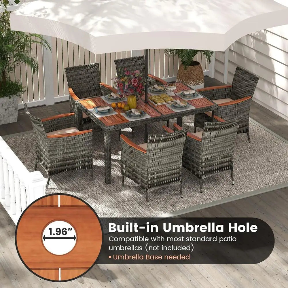Gardisand™ AcaciaLuxe 7-Piece Outdoor Dining Set