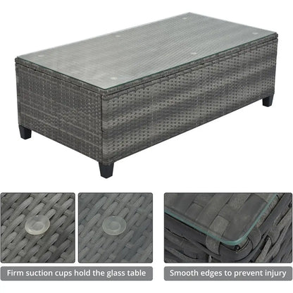 Gardisand™ CrescentGather 8-Piece Outdoor Dining Lounge Set