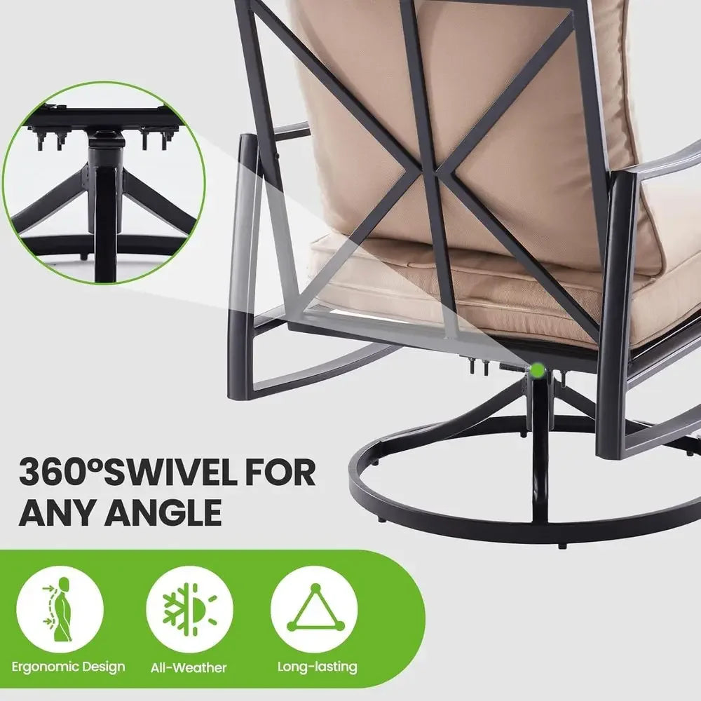 Gardisand™ VistaGlide 4-Piece Swivel Patio Conversation Set