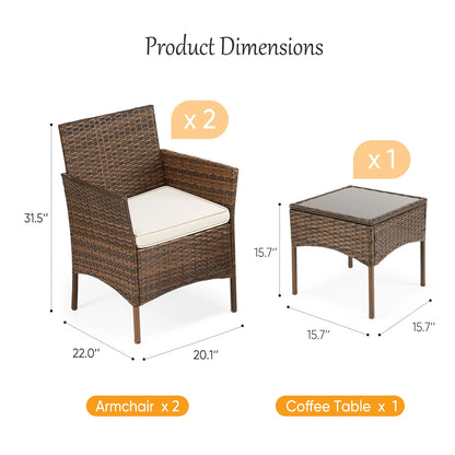 Gardisand™ GardenLuxe 3-Piece Outdoor Conversation Set