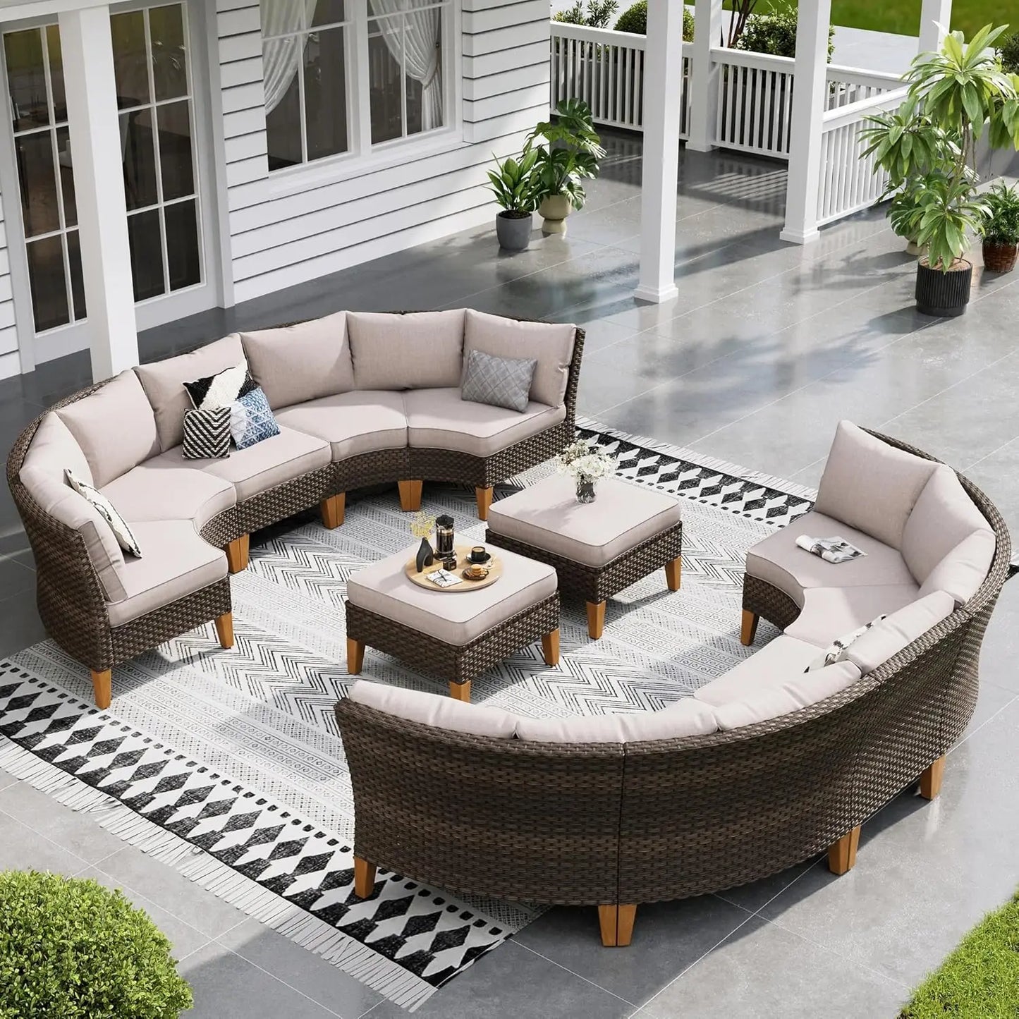 Gardisand™ RoyalCrescent 12-Piece Curved Outdoor Lounge Collection