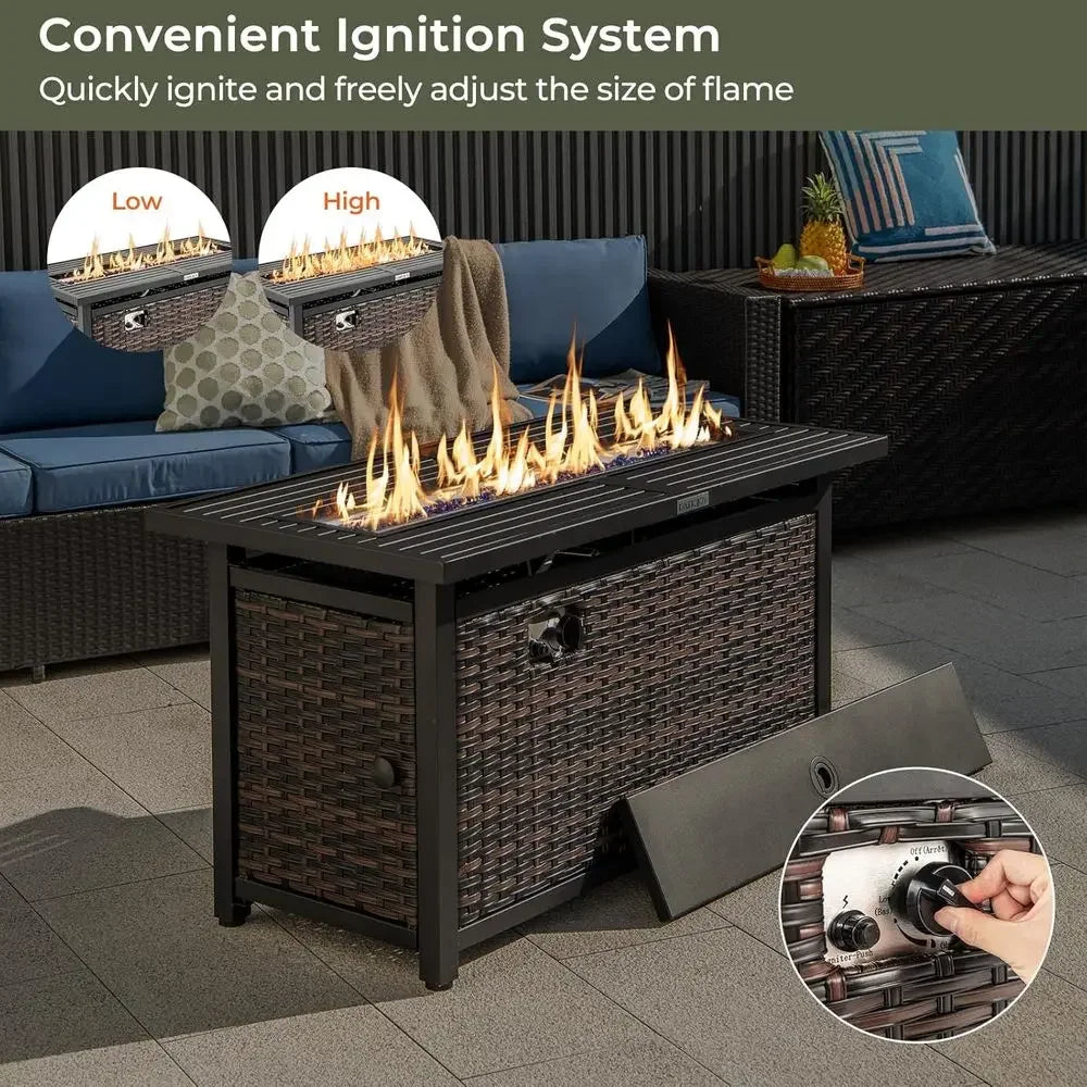 Gardisand™ GrandFlame 45" Outdoor Propane Fire Pit Table