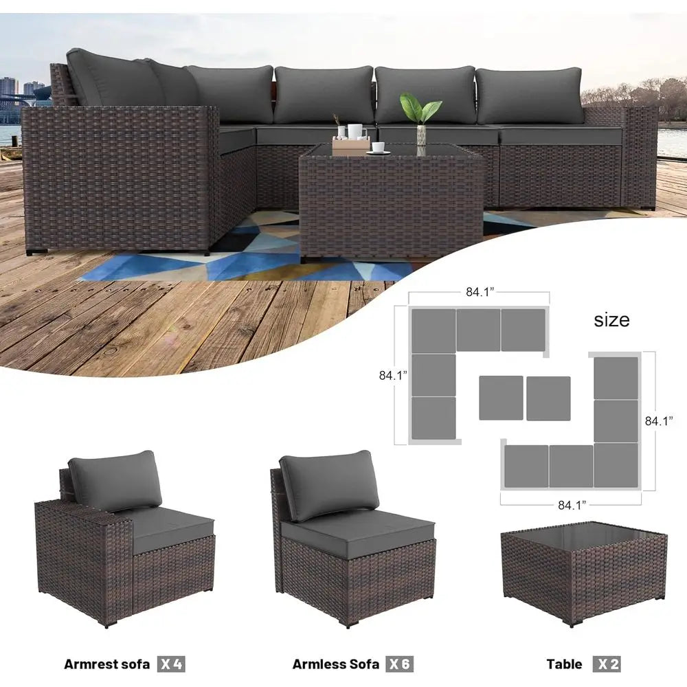 Gardisand™ EstateVista 12-Piece Outdoor Sectional Collection