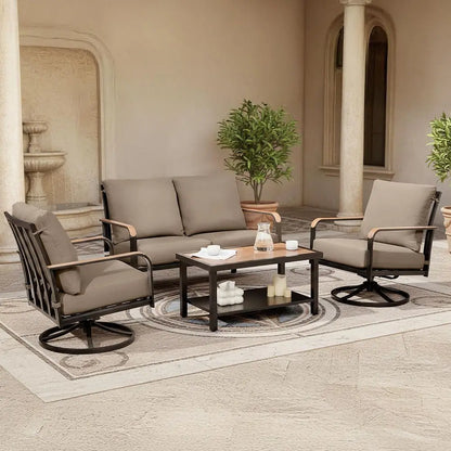 Gardisand™ RockHaven 4-Piece Swivel Conversation Set