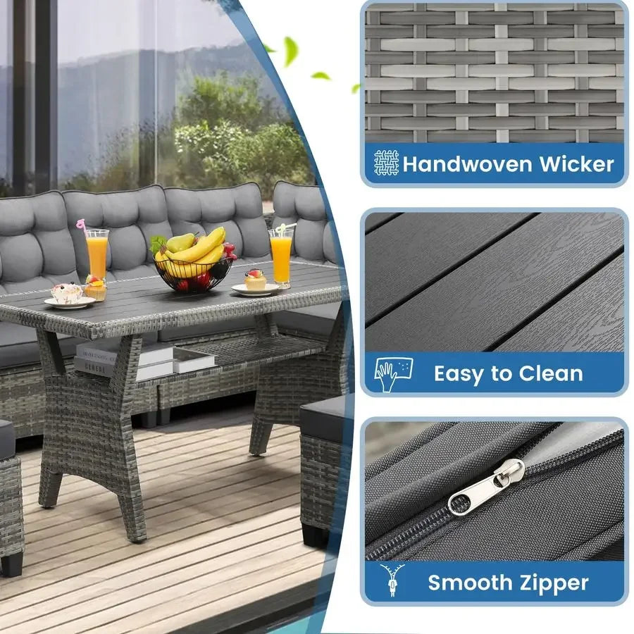 Gardisand™ HavenGather 7-Piece Outdoor Dining Lounge Set