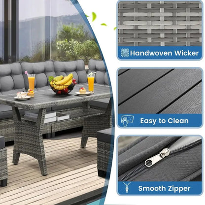 Gardisand™ HavenGather 7-Piece Outdoor Dining Lounge Set
