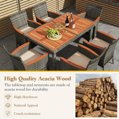 Gardisand™ AcaciaLuxe 7-Piece Outdoor Dining Set