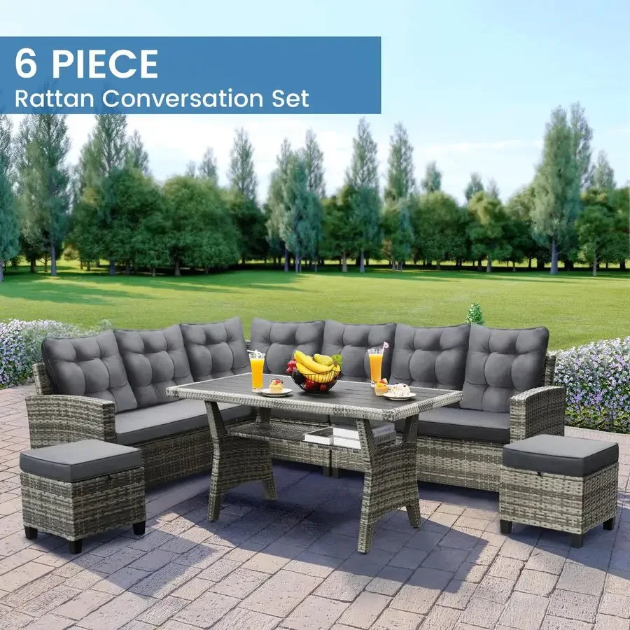 Gardisand™ HavenGather 7-Piece Outdoor Dining Lounge Set