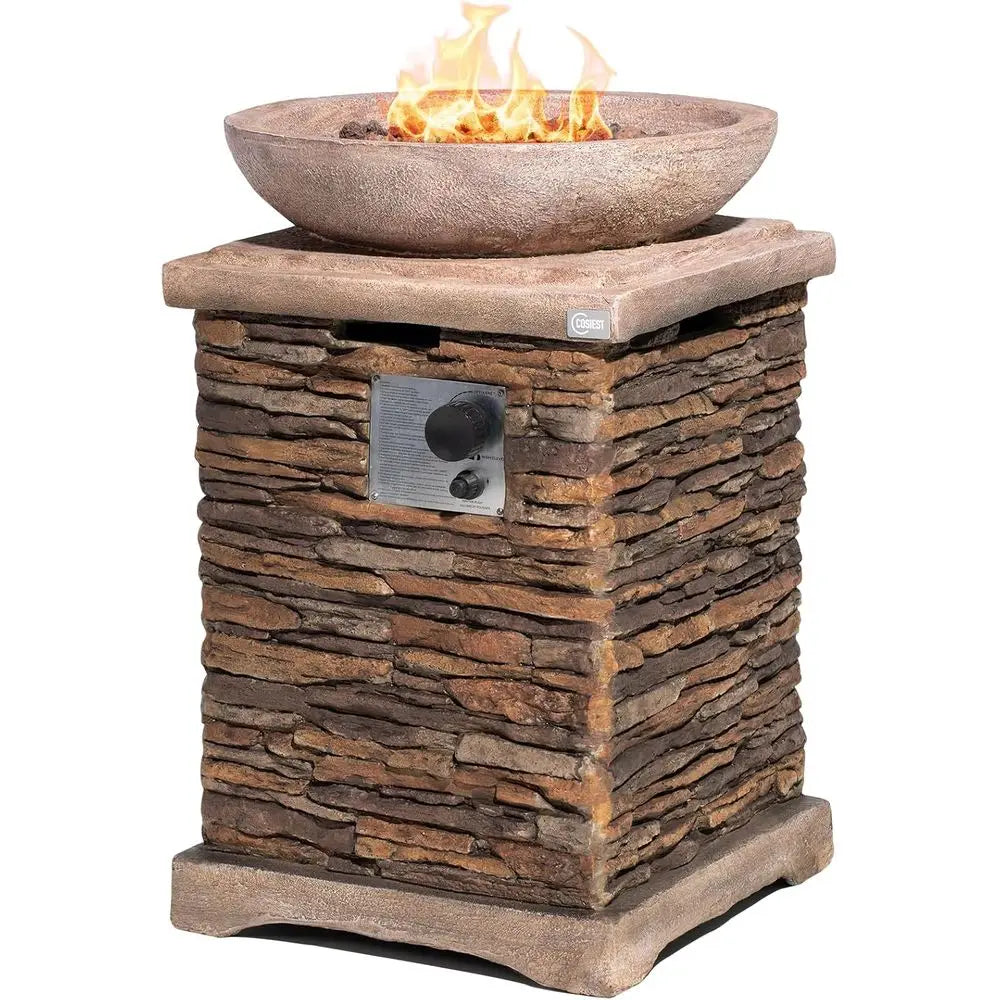 Gardisand™ EmberGlow 20" Outdoor Gas Fire Pit Table
