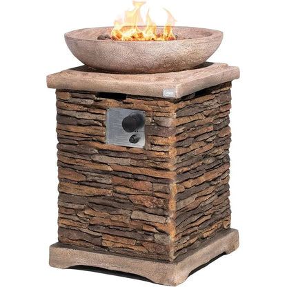 Gardisand™ EmberGlow 20" Outdoor Gas Fire Pit Table