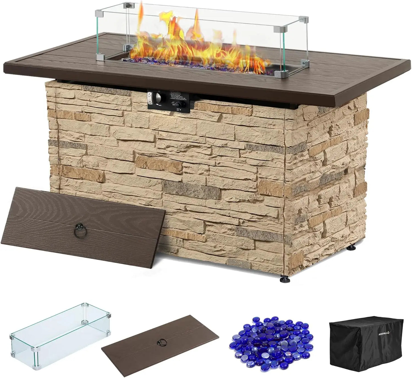 Gardisand™ StoneFlame Elite 50,000 BTU Fire Pit Table