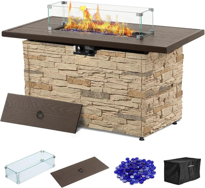 Gardisand™ StoneFlame Elite 50,000 BTU Fire Pit Table