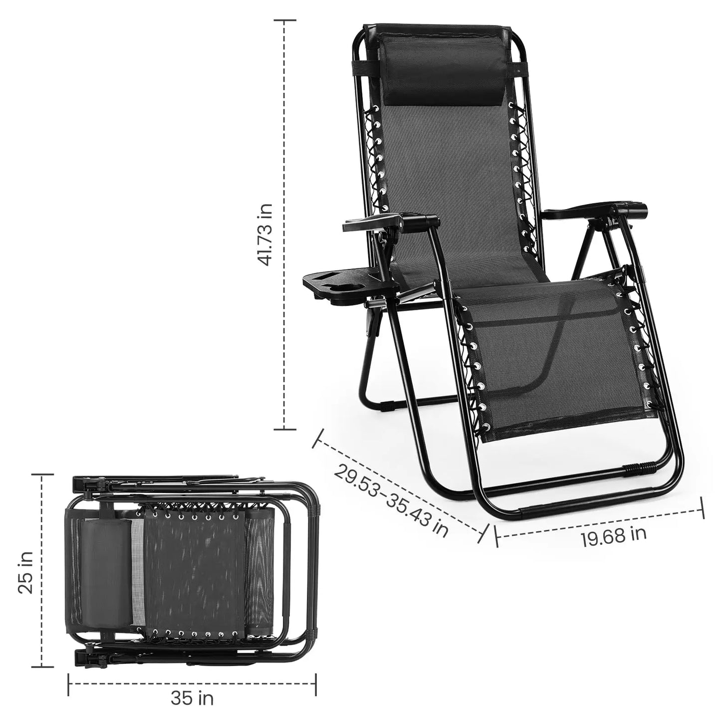 Gardisand™ GravityLuxe Zero Gravity Recliner Chair