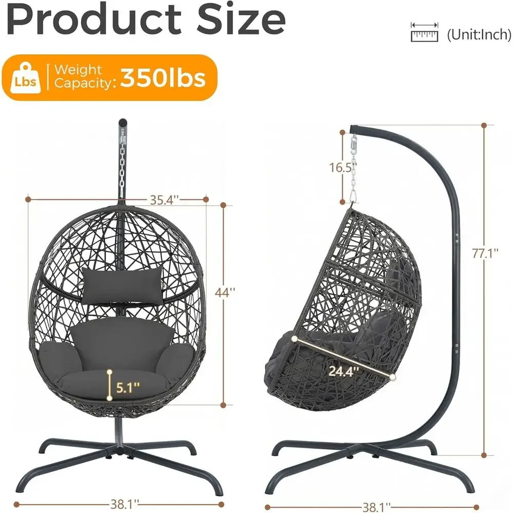 Gardisand™ HavenNest Hanging Egg Chair