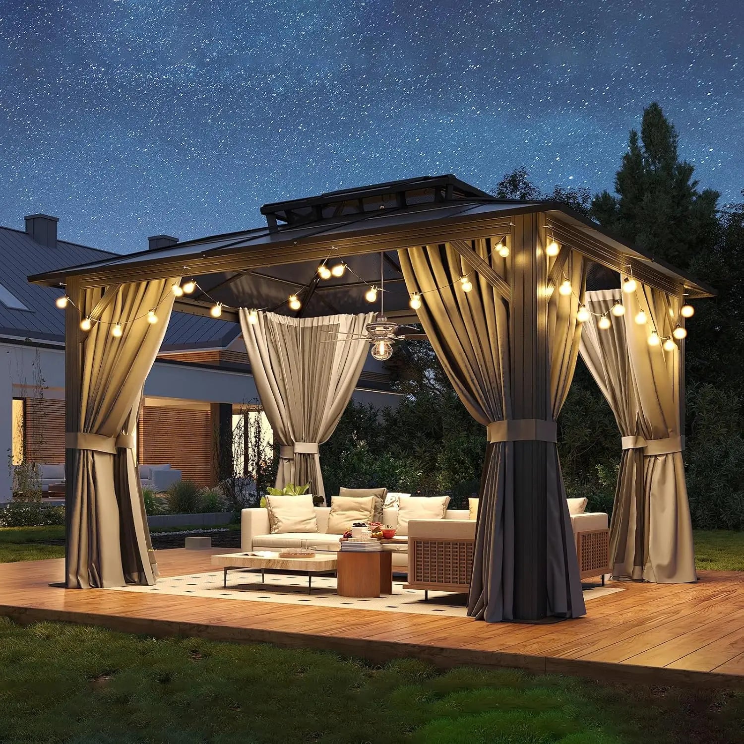 Gardisand™ SkyHaven 10x12 Hardtop Gazebo