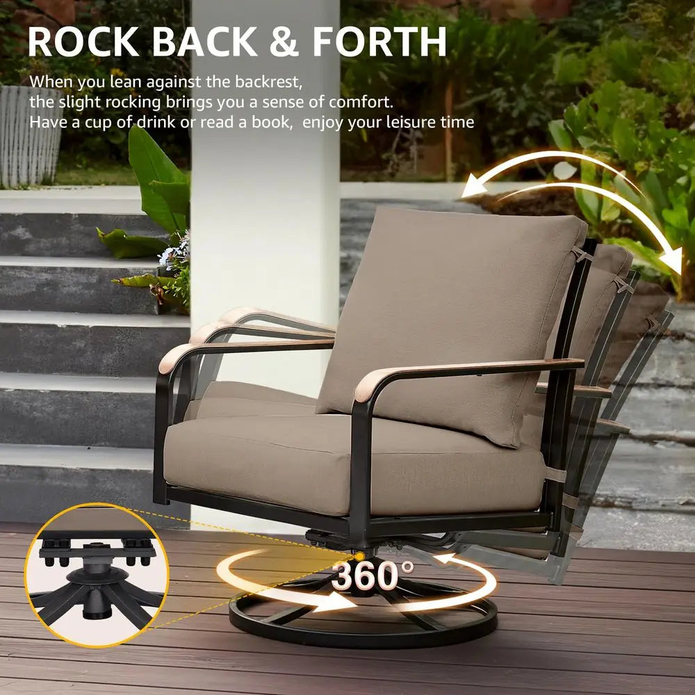 Gardisand™ RockHaven 4-Piece Swivel Conversation Set