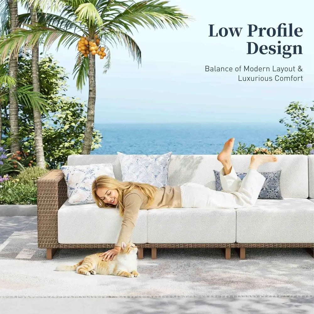 Gardisand™ SunHaven L-Shaped Patio Sectional Set