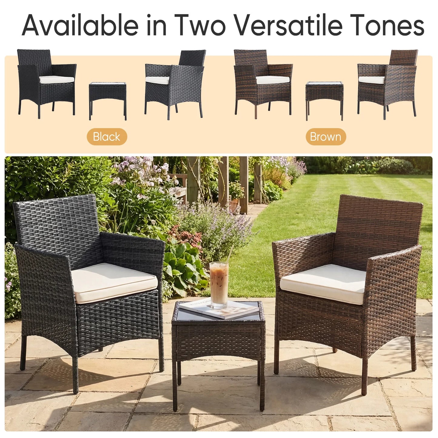 Gardisand™ GardenLuxe 3-Piece Outdoor Conversation Set