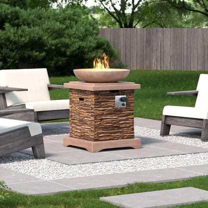 Gardisand™ EmberGlow 20" Outdoor Gas Fire Pit Table