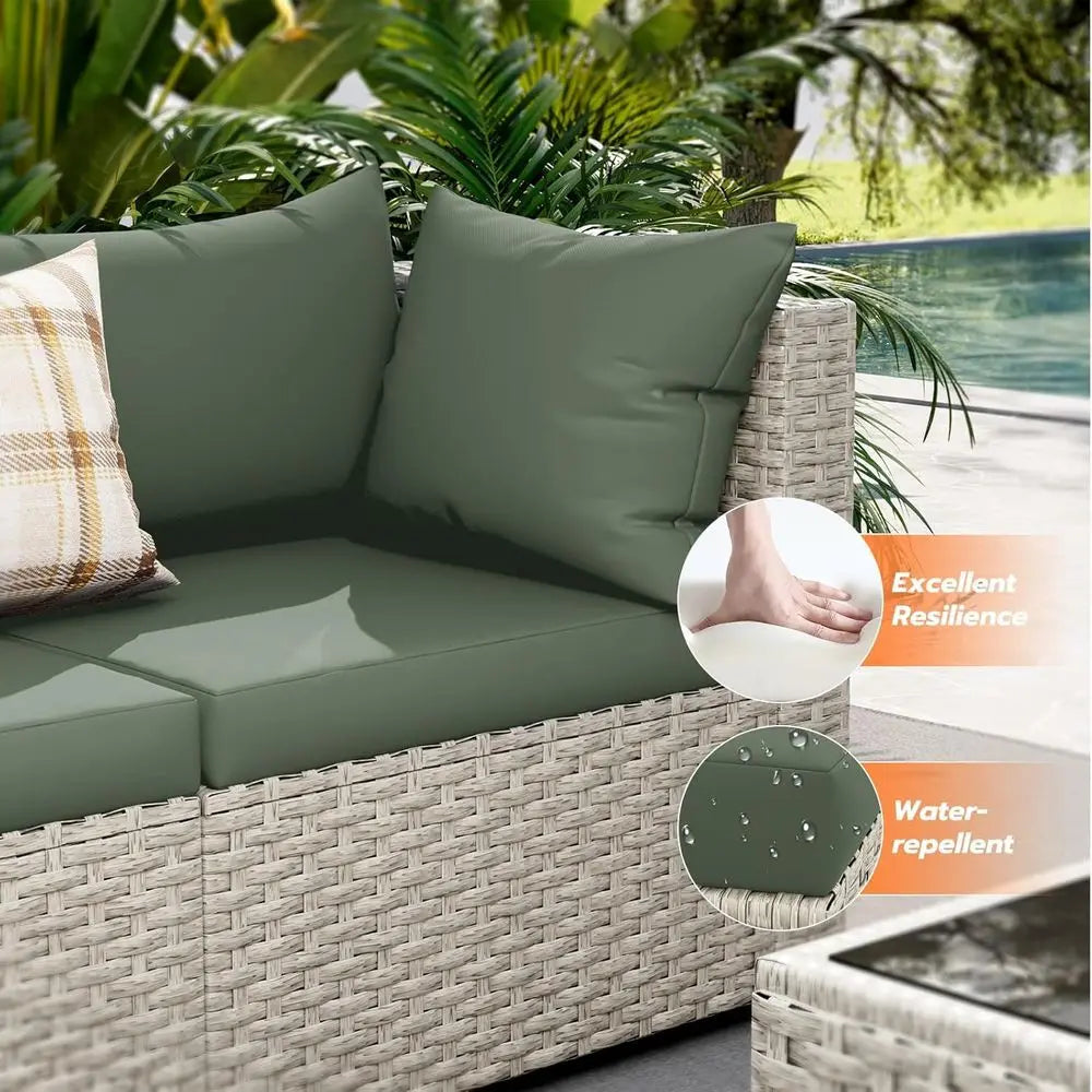 Gardisand™ EmberLuxe 8-Piece Fire Pit Patio Lounge Set