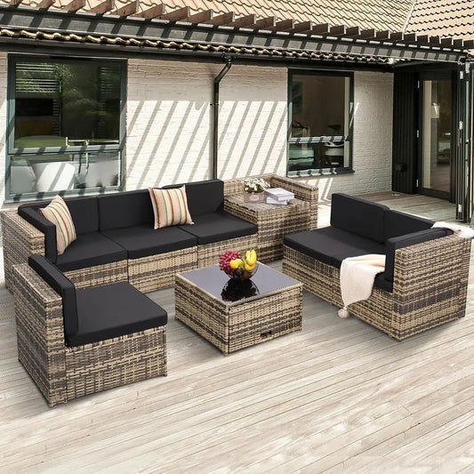 Gardisand™ VistaLuxe 8-Piece Outdoor Sectional Sofa Set
