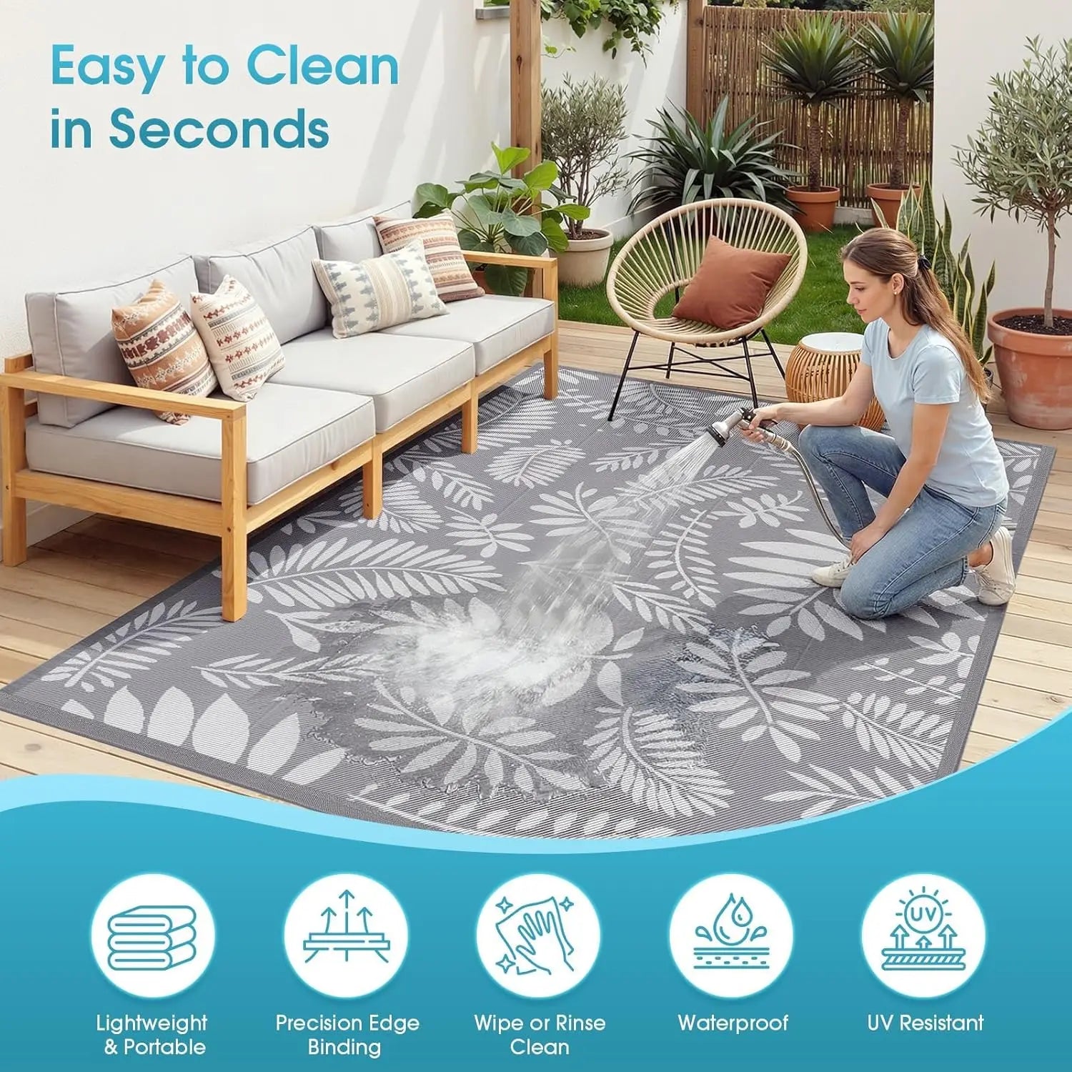 Gardisand™ LeafVista Reversible Outdoor Rug