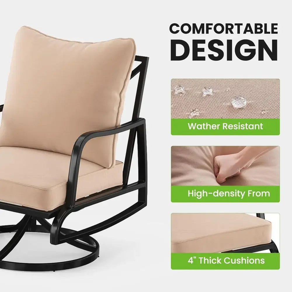 Gardisand™ VistaGlide 4-Piece Swivel Patio Conversation Set