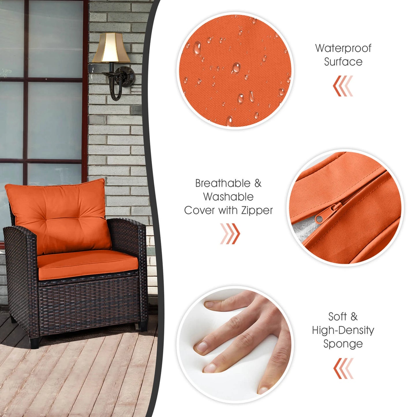 Gardisand™ SunsetLuxe 3-Piece Outdoor Conversation Set