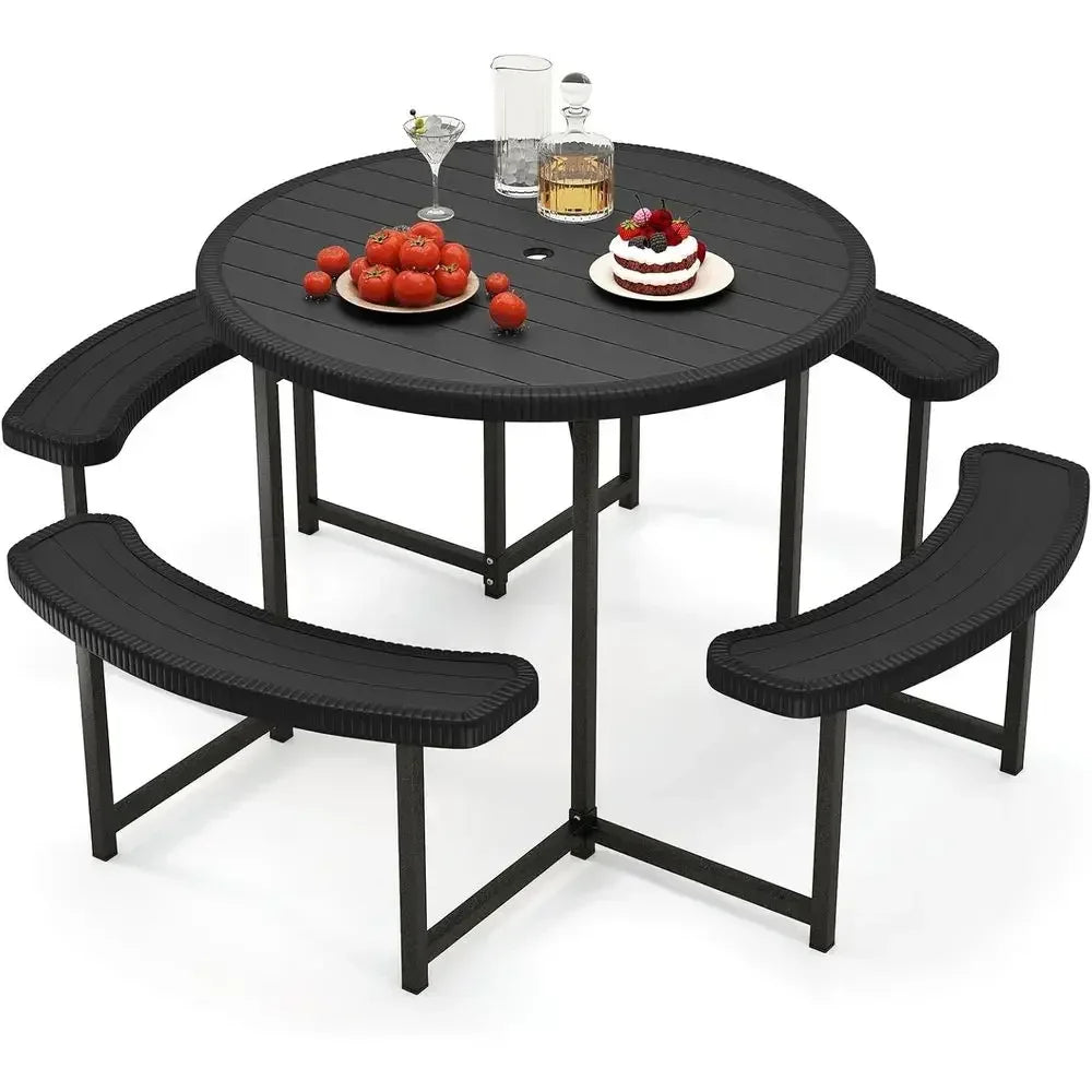 Gardisand™ GrandGather 8-Person Round Outdoor Dining Set