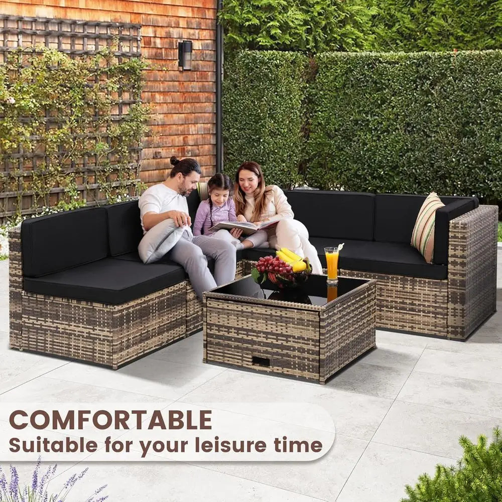 Gardisand™ VistaLuxe 8-Piece Outdoor Sectional Sofa Set